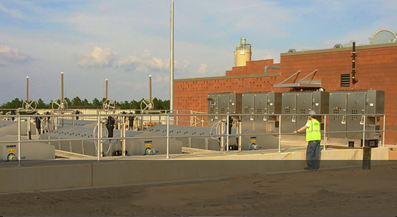EleMech control system installation at wastewater treatment plant.